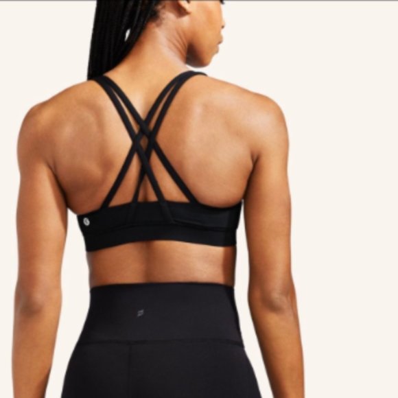 Lululemon x Peloton Energy Bra, Black, Size 2 - Picture 5 of 5